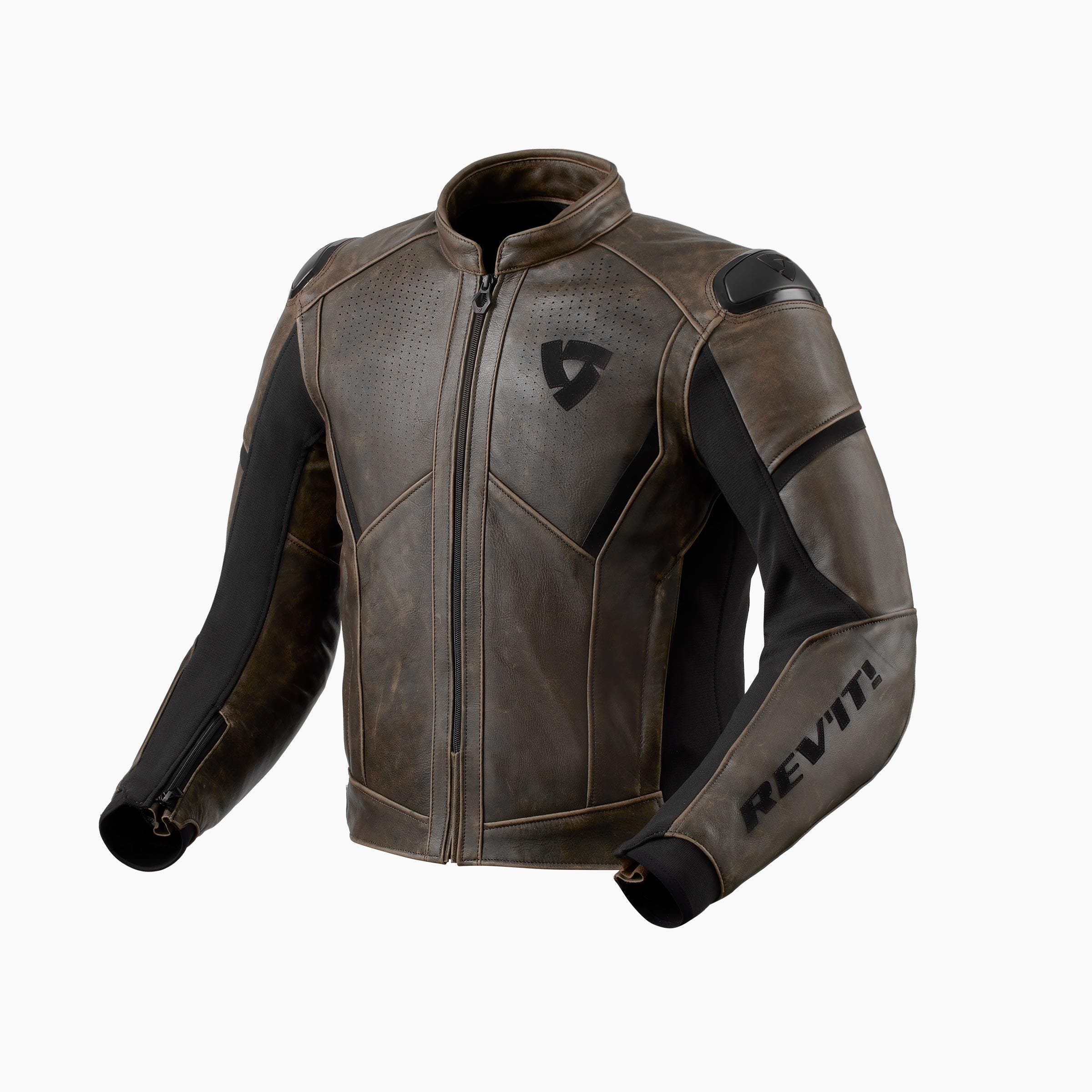Revit Vintage Motorcycle Jacket Motorbike Cowhide Leather